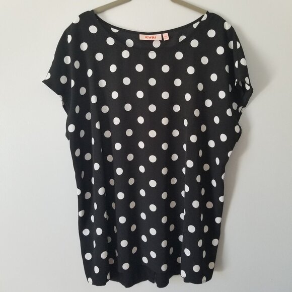 EVRI polka dot blouse OX - Picture 1 of 7
